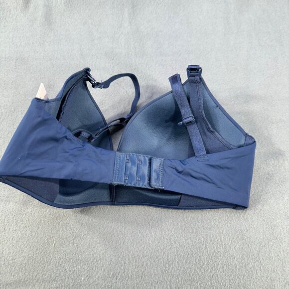 Auden Women's Sz 34B Nursing Bra Lightly Lined Wireless Two Way Straps Blue New - Picture 14 of 14
